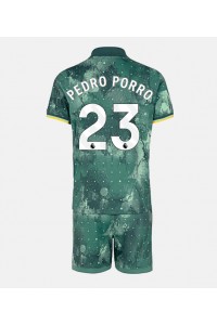 Tottenham Hotspur Pedro Porro #23 Jalkapallovaatteet Lasten Kolmas peliasu 2024-25 Lyhythihainen (+ Lyhyet housut)